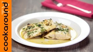 Filetto di spigola al profumo di limone  Ricette secondi di pesce [upl. by Ahsika476]