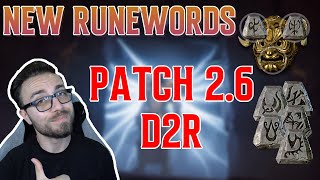 Revealing 5 New Official Runewords in Diablo 2 Resurrected Season 3 Patch 26  Amazing Melee Option [upl. by Yklam351]