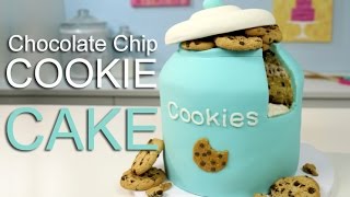 OMG its a COOKIE JAR CAKE Chocolate chip cake amp COOKIE FILLING [upl. by Eittam]