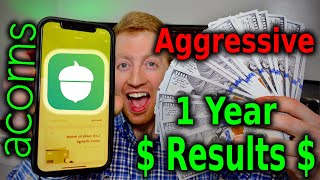 Acorns Aggressive Portfolio Returns After 1 Year 2024  Acorns Investing App Results [upl. by Abramson]