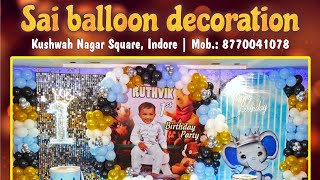 first birthday party theme decoration ideas indore Citybaby boy first birthday decoration [upl. by Bernete]