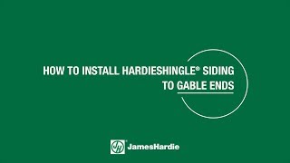 How To Install HardieShingle® Siding to Gable Ends [upl. by Attenborough]