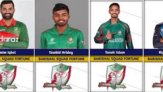 BPL2025 BARISHAL SQUAD FORTUNE BARISHAL cricket [upl. by Ward]