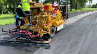 SealMaster Liquid Road SP575 Dual with Curbing box on Island Culdesac [upl. by Trask565]