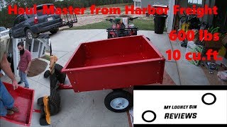 Haul Master Trailer Cart from Harbor Freight [upl. by Anale]