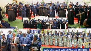 Chorale ABAGENZI bizihije Yubire yimyaka 45 mu dushya twinshyi twaranze ibirori byakataraboneka [upl. by Woodie156]