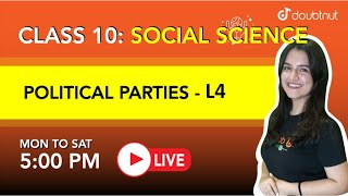 Political Parties CBSE  Class 10 Social Science  5 PM class by Ujjvala Maam  L4 English Medium [upl. by Anelas]