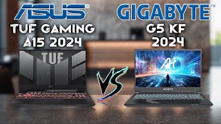 ASUS Tuf Gaming A15 2024 vs GIGABYTE G5 KF 2024  Laptop Compare  Tech compare [upl. by Gnilyam791]