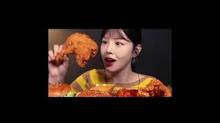 Cr  eat with boki chicken mukbang eatwithboki asmrsounds asmrvideo foryourpage foryou [upl. by Yeliab]