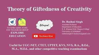 Theory of Giftedness of Creativity [upl. by Zeret]