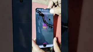 Samsung F12 display without glass flexible paper display  edge screen shorts shortsvideo [upl. by Aivle]