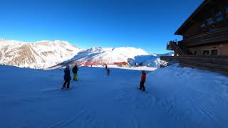 Livigno Monte della Neve blue run middle station 2022 [upl. by Ylrahc]