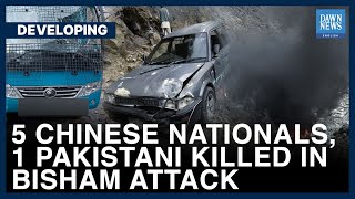 Five Chinese Nationals One Pakistan Killed In Bisham Attack  Dawn News English [upl. by Naylor]