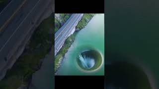 Drain Hole  Morning Glory Spillway CA from Monticello Dam to Berryessa Lake [upl. by Stanwood]