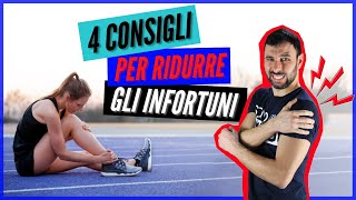 Come PREVENIRE GLI INFORTUNI nello sport Programma di prevenzione infortuni [upl. by Savitt]