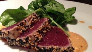 Seared Ahi Tuna Recipe [upl. by Ahsienad437]