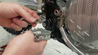 Installing footpegs on a modern KTM or Husqvarna motorcycle [upl. by Greg]