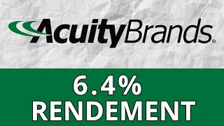 ACUITY BRANDS  investir pour le divivdende [upl. by Garson]