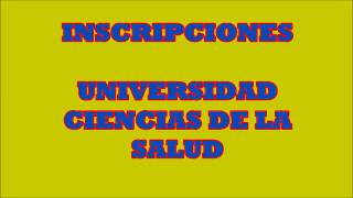 INSCRIPCIONES UCS CARABOBO 2019 [upl. by Lupiv155]