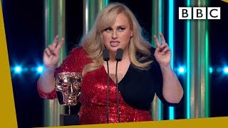 Rebel Wilson steals the show with HILARIOUS unexpected BAFTA 2020 speech  BBC [upl. by Laraine699]