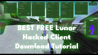 BEST FREE Lunar Client DOWNLOAD TUTORIAL  Nemui client installation guide [upl. by Anide]