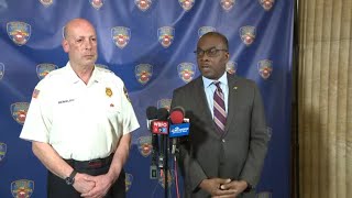 City of Buffalo provides update on 4alarm fire in downtown Buffalo [upl. by Leirud757]