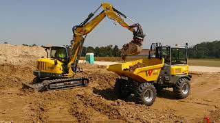 Dual View DV90 wheel dumper shows its strengths on the construction site [upl. by Ximena]