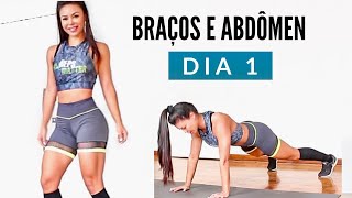 TREINO EM CASA PARA QUEIMAR GORDURA E DEFINIR BRAÇOS E ABDÔMEN [upl. by Llednav]