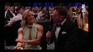 Interviews with Ash Gardner Ellyse Perry amp Annabel Sutherland  Australian Cricket Awards 2024 [upl. by Neehcas]