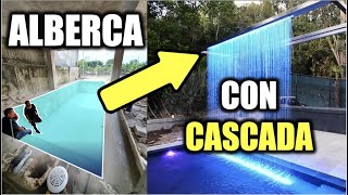 CONSTRUYENDO UNA ALBERCA CON CASCADA   Proceso Explicado [upl. by Uuge767]