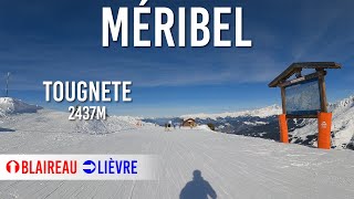 4km long run from Tougnete down to Méribel Centre in Les 3 Vallées [upl. by Moureaux]