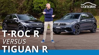 2023 Volkswagen TRoc R v VW Tiguan R Grid Edition Comparison  It’s an SUV family feud [upl. by Kramnhoj]