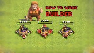 How to work Builder  Builder work in update time Clash Of Clans [upl. by Beale]