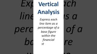 Horizontal analysis vs vertical analysis [upl. by Yror]