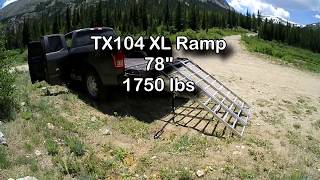 Yutrax TX104 XL Aluminum Ramp  Review [upl. by Enaxor47]