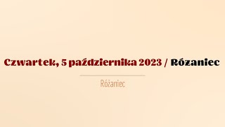 Różaniec  5 października 2023 [upl. by Dnallor867]