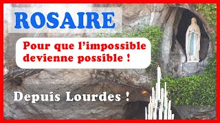 ROSAIRE à LOURDES 🙏 Prière pour les malades 🙏 Depuis LOURDES [upl. by Hultin85]