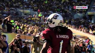 Ace Sanders Punt Return for Touchdown  Outback Bowl  South Carolina vs Michigan [upl. by Sisxela]