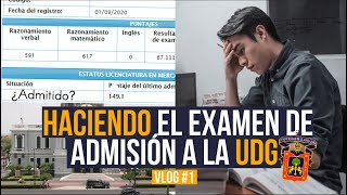 ¿Es fácil el examen de admisión de UDG  Vlog 1 [upl. by Haraj987]