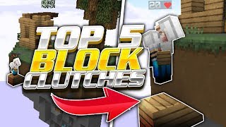 Top 5 Block Clutches in Minecraft [upl. by Franchot]