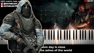 STALKER  Firelake Dirge for Planet piano instrumental cover karaoke  Сталкер музыка [upl. by Candide]