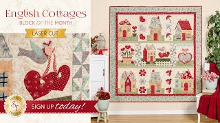 Introducing English Cottages BOM with Shabby Fabrics [upl. by Anayeek77]