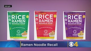 Ramen Noodles Sold At Whole Foods Amazon Recalled [upl. by Severen200]