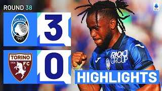 ATALANTATORINO 30  HIGHLIGHTS  La Dea break into top 4  Serie A 202324 [upl. by Nylime]