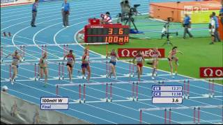 100m Hurdles Women Final 20th European Athletics Championships Barcelona 2010 HD [upl. by Yetak]