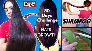 1 Month Hair growth Series I Tested Aloe Vera Shampoo for Hair Growth [upl. by Barnet]