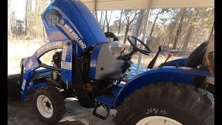 NEW HOLLAND WORKMASTER 40  10HR50HR100HR scheduled Maintenance [upl. by Jeminah103]