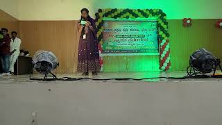 GFGC Bhalki freshers party song by Vijalaxmi BSc [upl. by Eelirrem530]