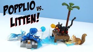 MEGA Construx Pokemon Series 4 Popplio vs Litten [upl. by Ahker]