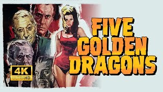 Five Golden Dragons 1967  4K  Full Action Thriller Movie [upl. by Dahsra]